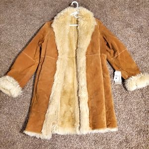 Leather Fur Coat